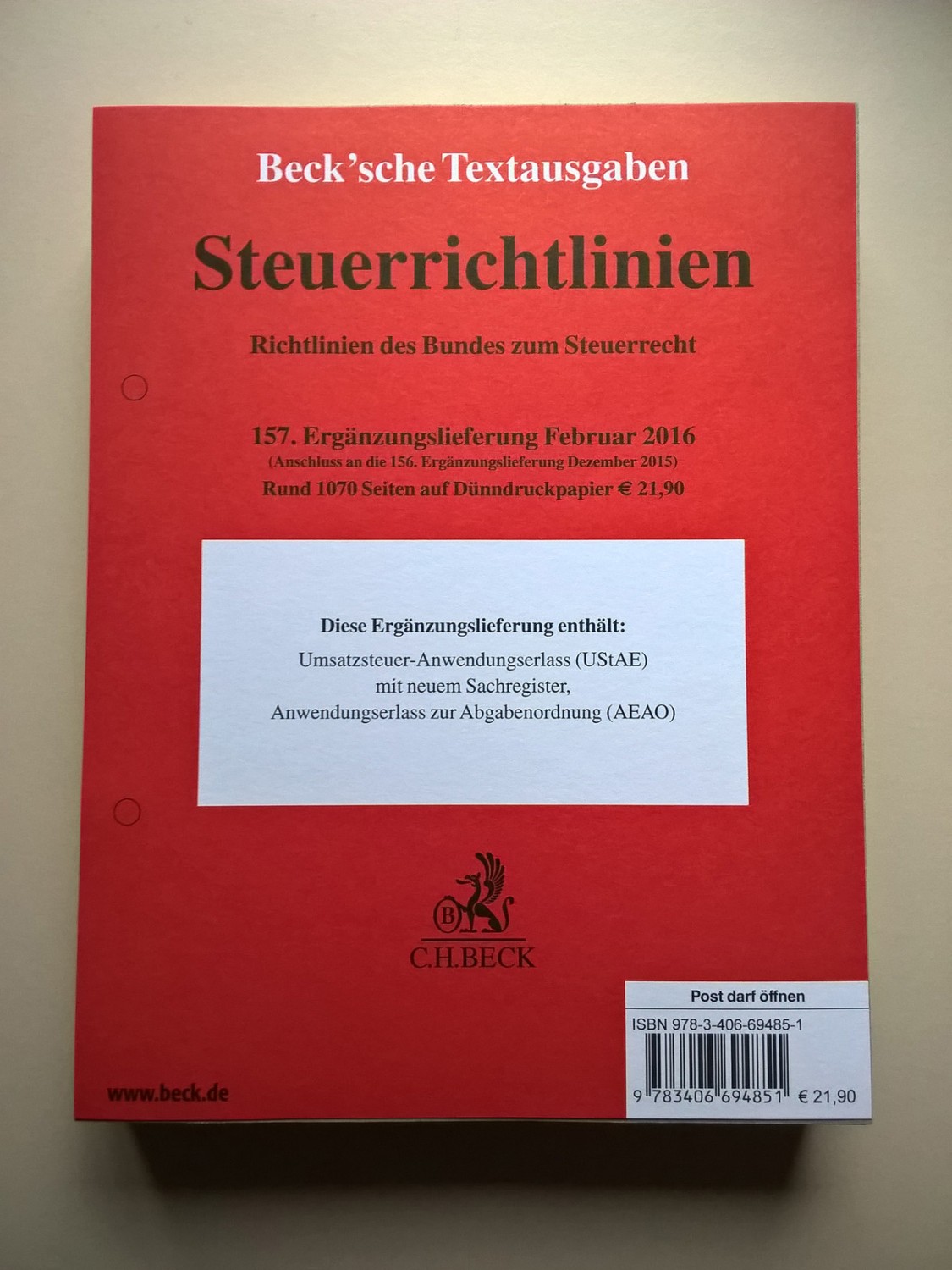 Steuerrichtlinien