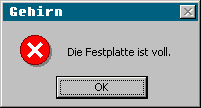 Festplatte voll